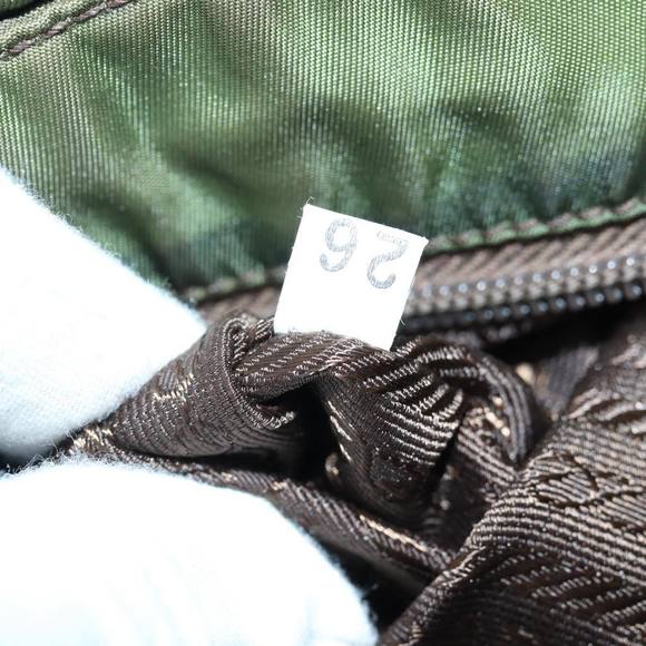 PRADA Shoulder Bag Nylon Khaki Auth bs16163 - Picture 11 of 16
